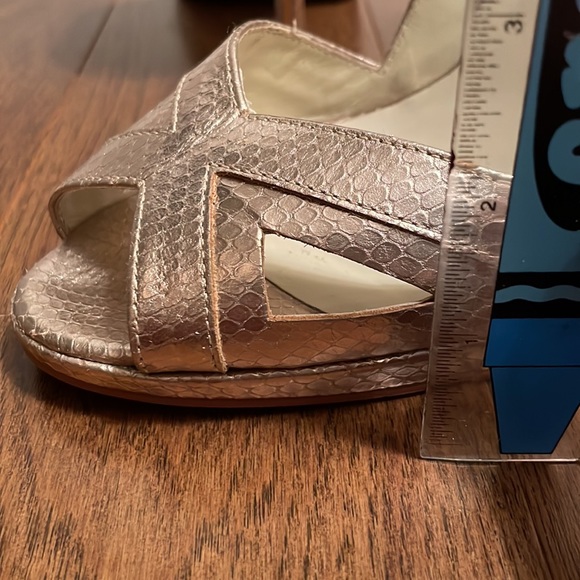 Ted Baker RoseGold Open Toed Pumps uk7/us9 - Picture 5 of 9